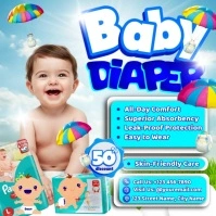 All-Day Comfort Baby Diaper Pos Instagram template