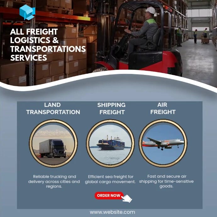 Copy of all freight transportation services | PosterMyWall