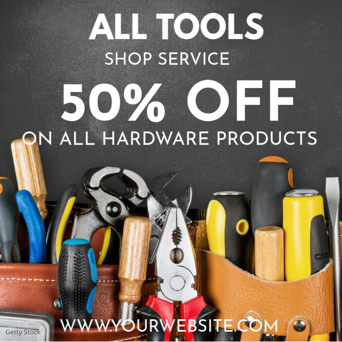 Plantilla de All Hardware Tools Sale Template | PosterMyWall