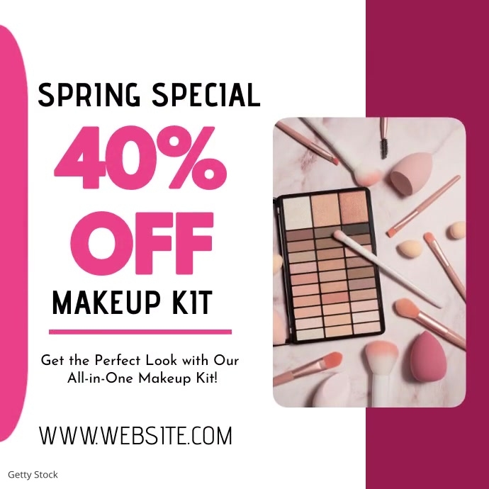 All-in-One Makeup Kit! Template | PosterMyWall