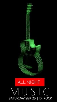 All Night Music Digital Display Template