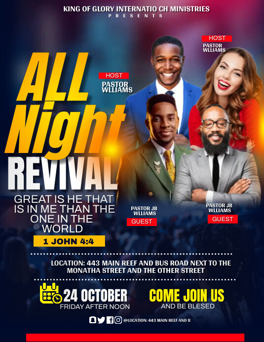 all night prayer Template | PosterMyWall