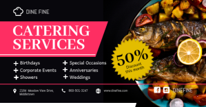 Sort Catering Services Promotion Facebook Shared Image Template