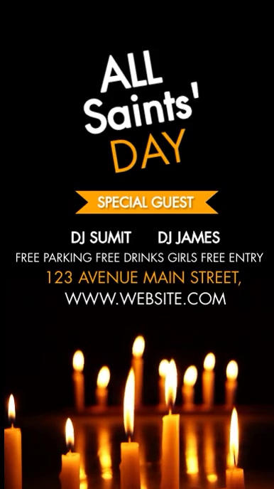 all saint's day Instagram Story template