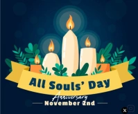 All saints day Mittelgroßes Rechteck template