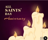 All saints day Rectángulo Mediano template