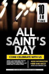 all saints day Poster template