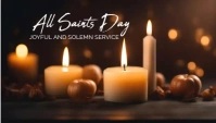 All saints day joy solemn service Blog Header template