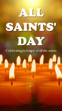 All Saints Day Mobile Poster Digital Display (9:16) template