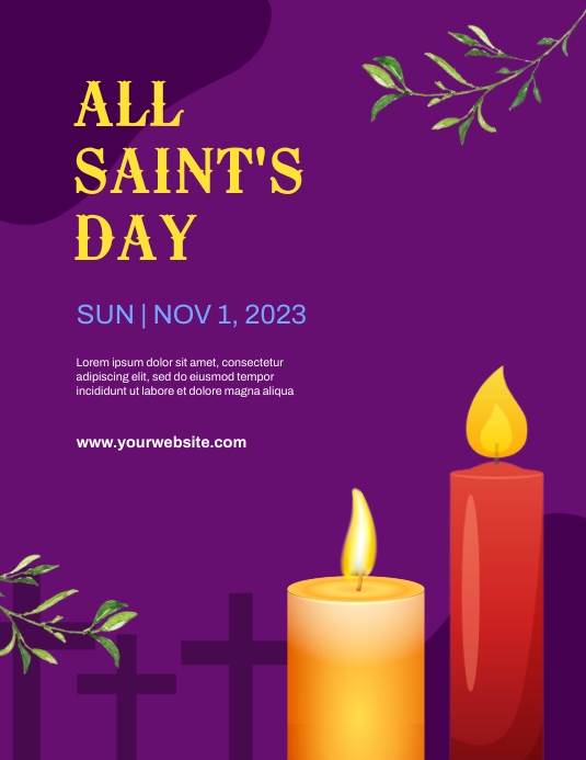 ALL SAINTS TEMPLATE.T | PosterMyWall