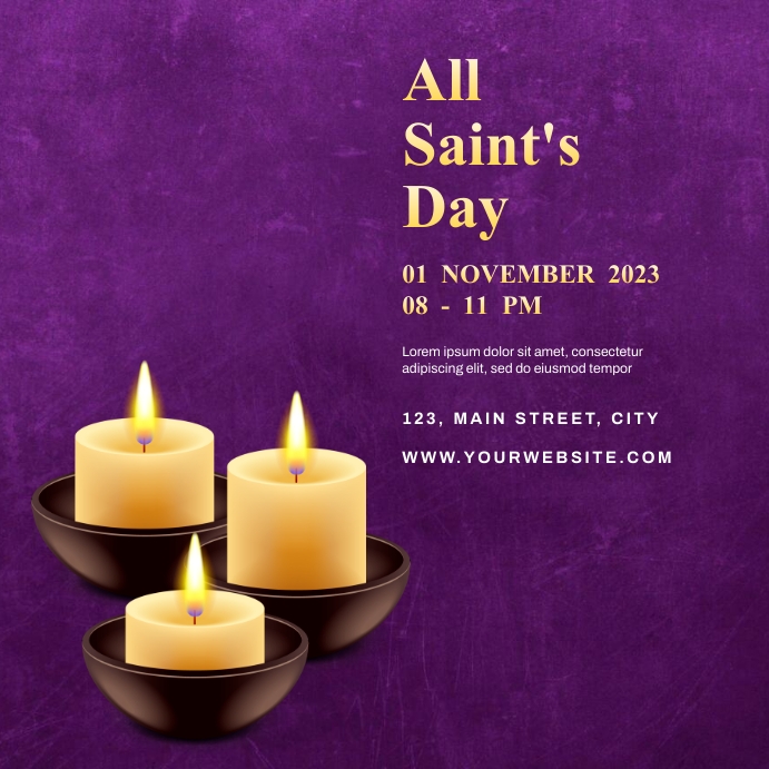 ALL SAINTS TEMPLATE.T | PosterMyWall