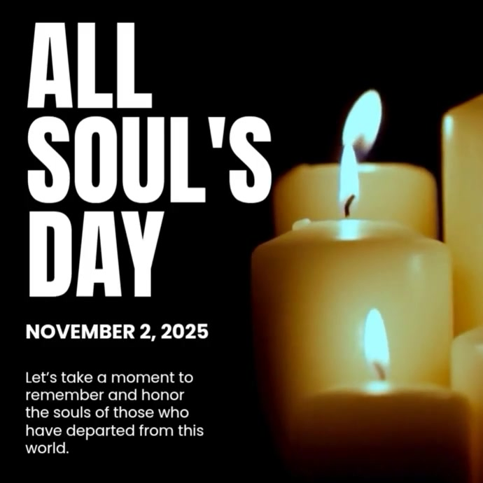 All Soul's Day Instagram Post template