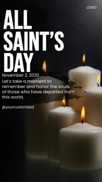 All Soul's Day Historia de Instagram template
