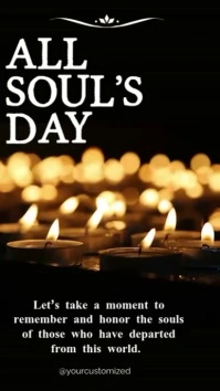 All Soul's Day Instagram Story template