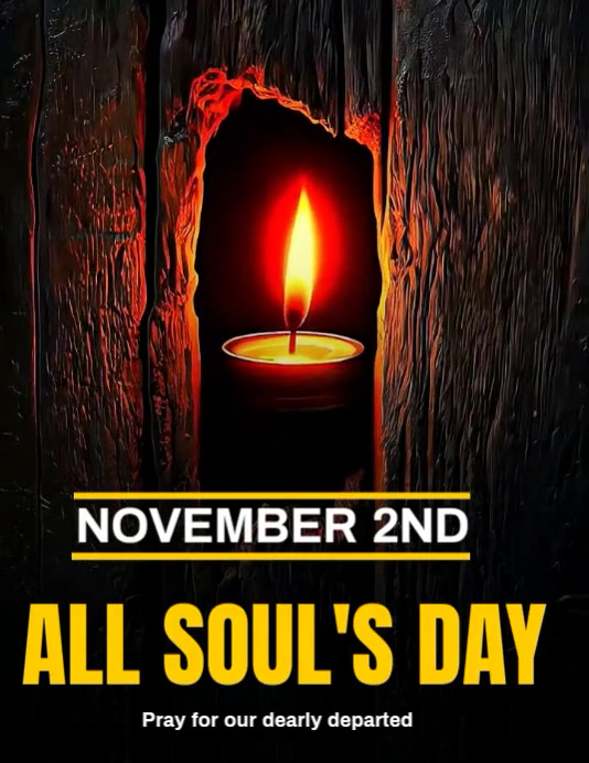 All souls day Flyer (US Letter) template