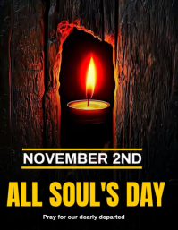 All souls day Flyer (US Letter) template