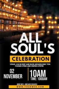 all souls day Poster template
