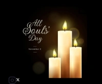 All souls day Rettangolo medio template