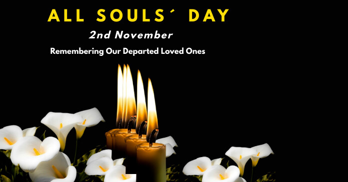 All soul´s day flyer template Facebook Shared Image