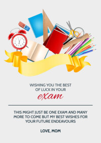 Flyer Design Exa all the best in your exam inspirational flyer Template | PosterMyWall