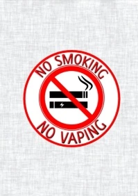 all types of smoke prohibited A4 template