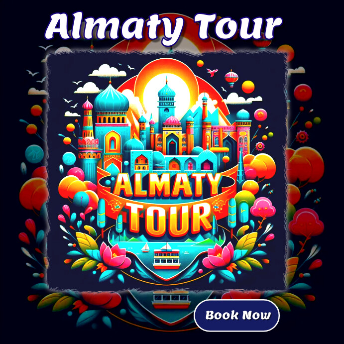 Almaty Tour Wpis na Instagrama template