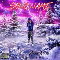 alone boy album cover Instagram na Post template