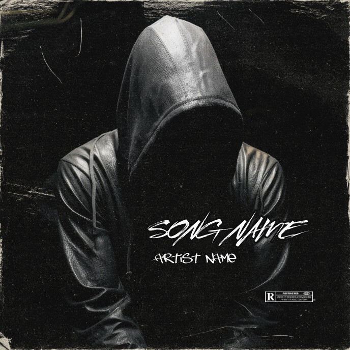 ALONE Cover Album music art trap mixtape rap template