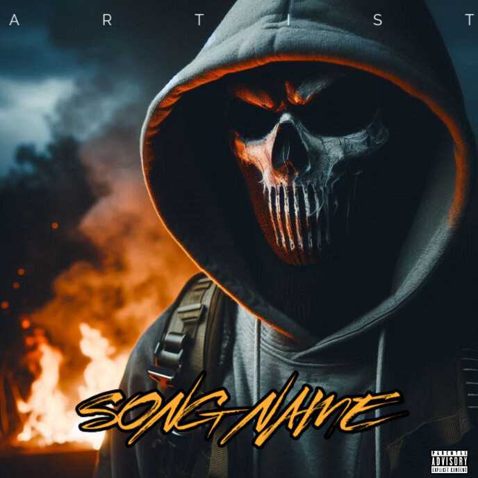 Copy of Alone Hoded Man Song Mixtape Album Cover | PosterMyWall