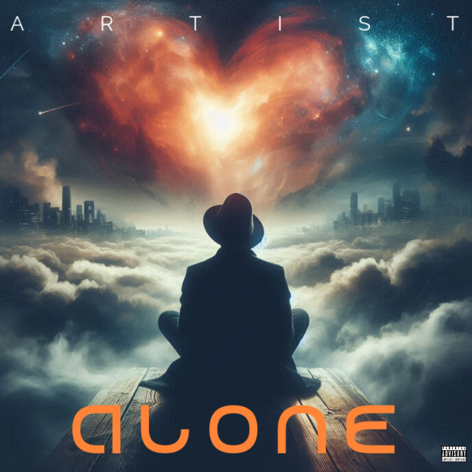 Alone Man Song Mixtape Album Cover Template | PosterMyWall