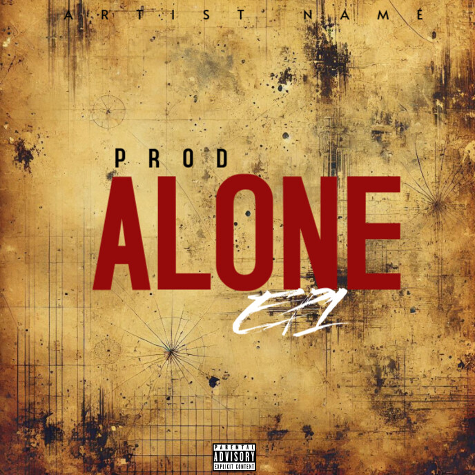 Alone mixtape album cover Template | PosterMyWall