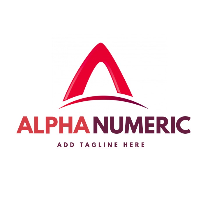 alpha numeric a logo Ilogo template