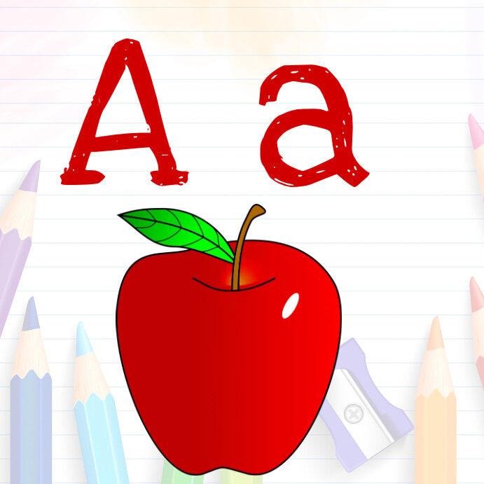 Alphabet A Alphabets Template Postermywall
