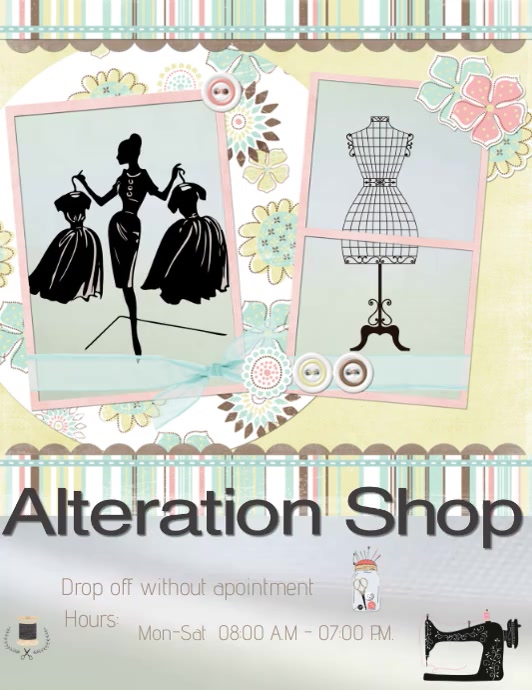 Alteration Shop Template PosterMyWall