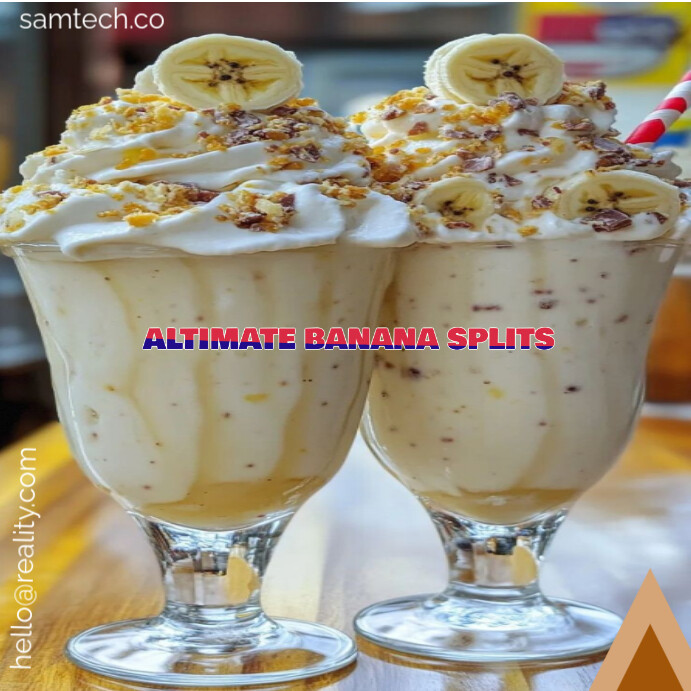 ALTIMATE BANANA SPLITS Instagram Post template