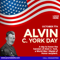 Alvin C. York Day Instagram Post template