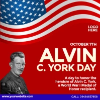 Alvin C. York Day Pos Instagram template