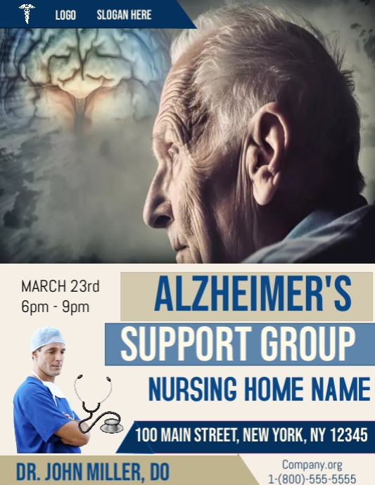 Alzeimers Support Group Template Postermywall