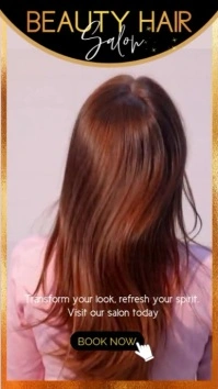 Amazing Luxury Hair Salon Video Ad Template Instagram Story
