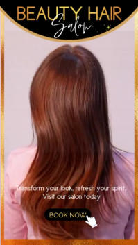 Brown Beauty Salon Promotion Instagram Story Template