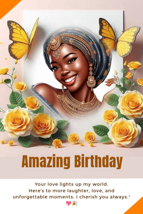 Amazing birthday โปสเตอร์ template