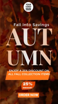Cokelat Fall Sale Digital Display Template