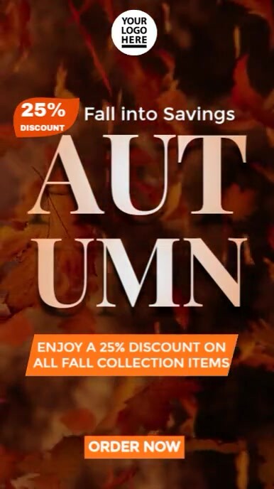 Copy of Amazing fall promo mobile video size | PosterMyWall