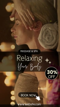 Brown Massage and Spa Promotion Instagram Story Template