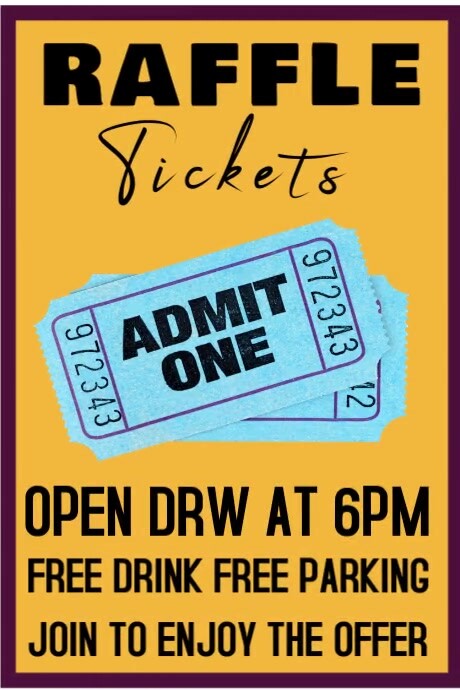 amazing raffle ticket template | PosterMyWall