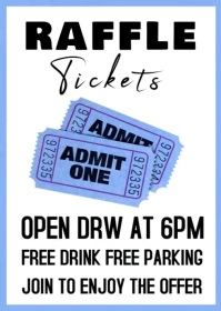 amazing raffle ticket template A6