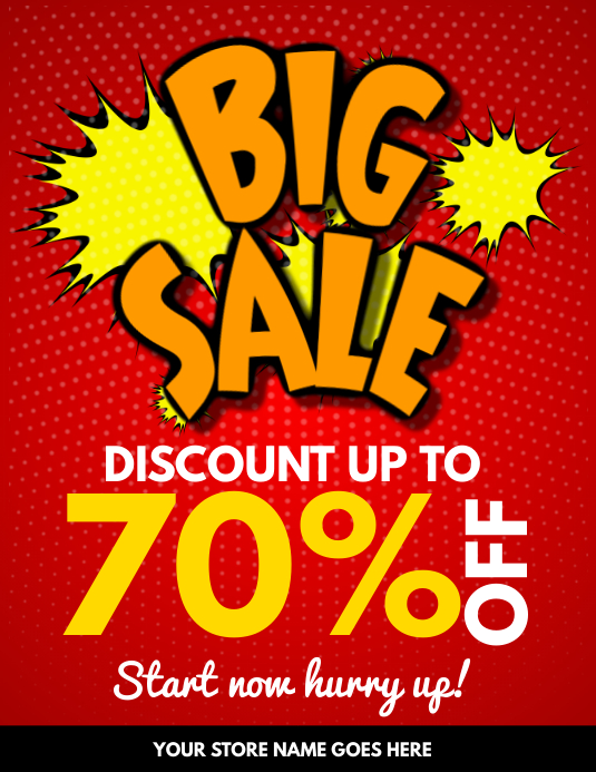 Amazing Sales Big Sale Flyer Template | PosterMyWall