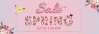 Amazing Tumbler banner spring sale template
