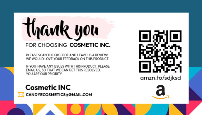 Amazon Review Card Template | PosterMyWall