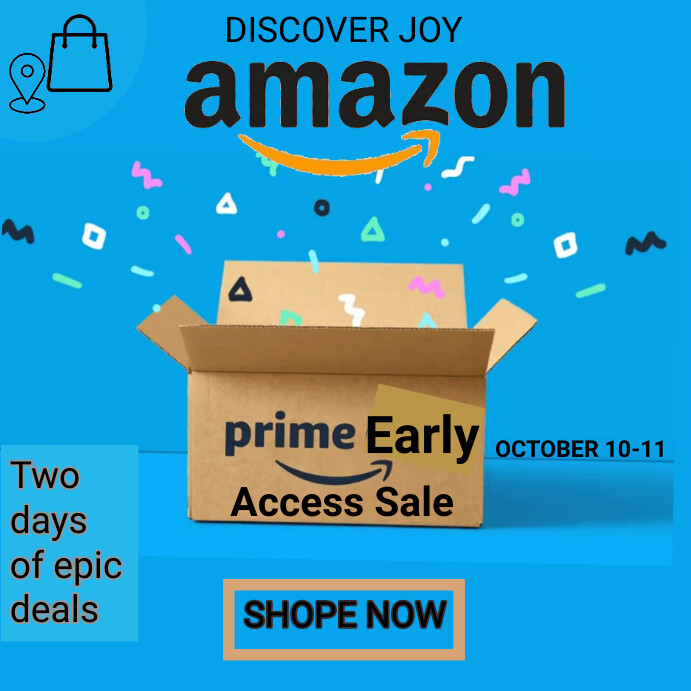 Amazone prime sale Publicación de Instagram template